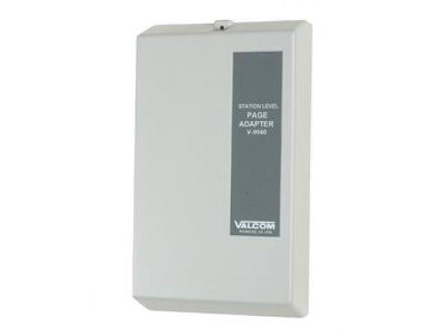 Valcom Inc V-9940 PAGE CONTROLS STATION LEVEL PAGE ADAPTER (CENTREX PBX)