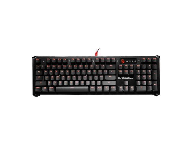 Bloody B840 Light Strike LK Optical Mechanical Gaming Keyboard Orange LED Backlit LK Blue Switches (Gold - Full)