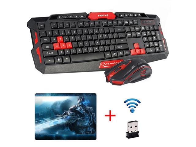 CityForm 8100 Ergonomic Gaming Keyboard + 24GHz Cordless Gamer Gaming Mouse Set