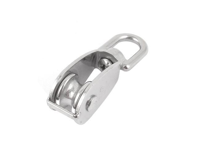 8mm Ropes 20mm Single Sheave Rope Hoist Pulley Wheel Block 0075Ton