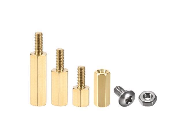 M25 Male-Female Brass Hex PCB Motherboard Spacer Standoff Screw Nut Kit for FPV Drone Quadcopter Computer & Circuit Board 40pcs