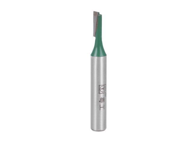 Router Bit 1/4 Shank 1/8' Cutting Dia 2 Straight Flutes Carbide for Woodworking Carpentry Milling Cutter Tool