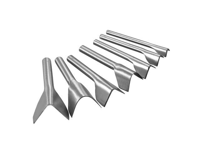 V-Shaped Leather Cutter Punch Set 15mm-45mm Strap End Punch Tool for DIY Craft Set of 7