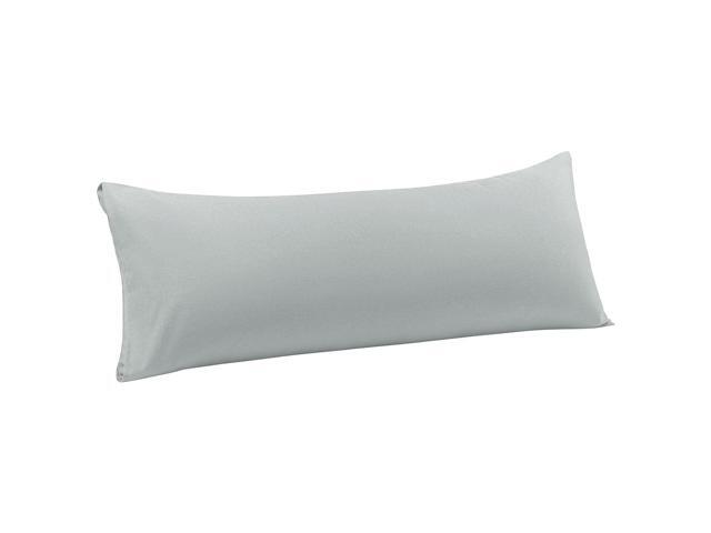 Body Pillow Case Luxury 1800 Microfiber Light Grey Pillowcases No Zipper Soft Full Body Pillow Covers for Long Pillows Body(20'x54')