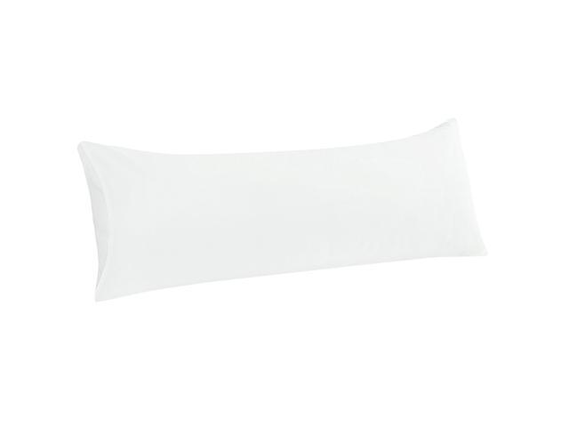 Body Pillow Case Luxury 1800 Microfiber White Pillowcases No Zipper Soft Full Body Pillow Covers for Long Pillows Body(20'x60')