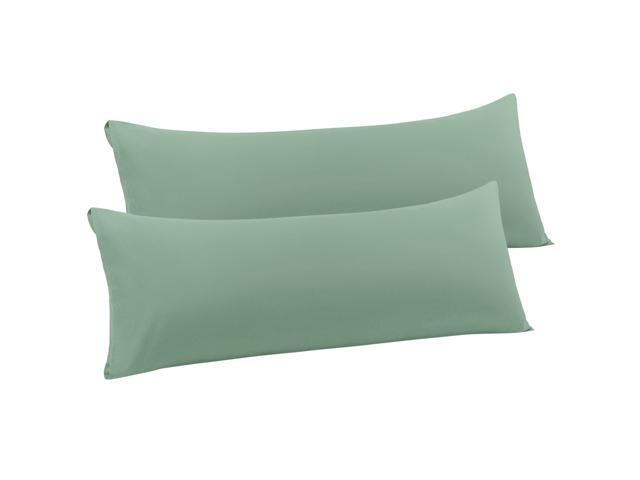 2 Packs Body Pillow Case Luxury 1800 Microfiber Spa Blue Pillowcases No Zipper Soft Full Body Pillow Covers for Long Pillows Body(20'x60')