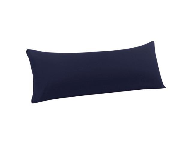 Body Pillow Case Luxury 1800 Microfiber Navy Blue Pillowcases No Zipper Soft Full Body Pillow Covers for Long Pillows Body(20'x60')