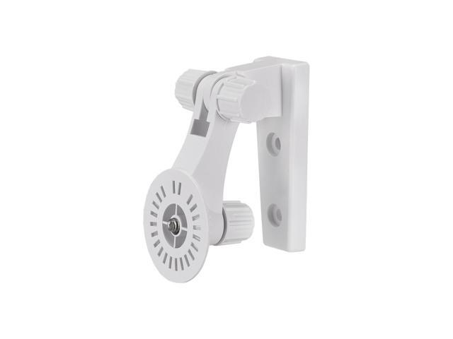 Adjustable Security Camera Bracket Plastic Wall Mount CCTV Stand 110mm Height for Home Surveillance System Mounting White