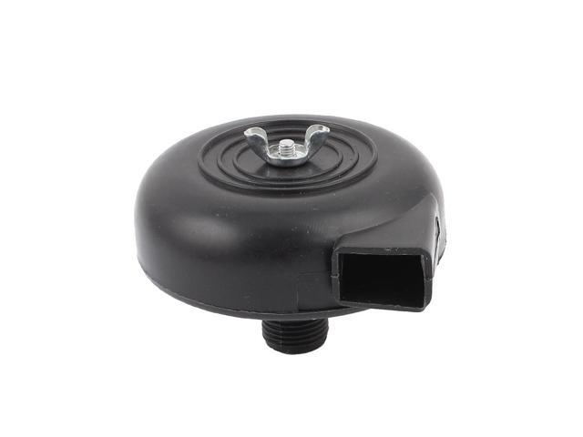 Global Bargains Black Plastic 1/2BSP Male Thread Inlet Air Compressor Filter Silencer Muffler