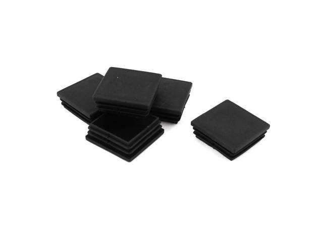 5 Pcs 50mmx50mm Plastic Square Tubing Tube Inserts End Blanking Cover Caps Black