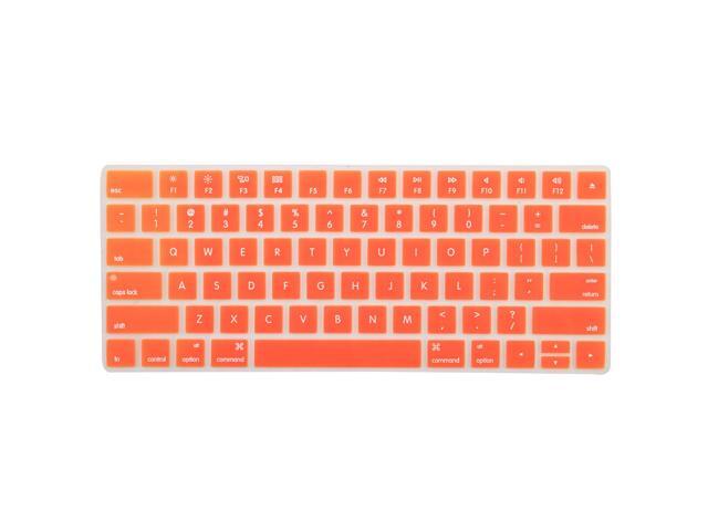 Unique BargainsComputer Silicone Wireless Water Resistant Keyboard Cover Orange for iMac