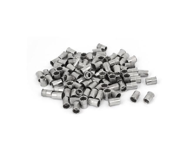 M8 x 17mm Stripe Countersunk Head Blind Rivet Nut Insert Nutsert 100PCS
