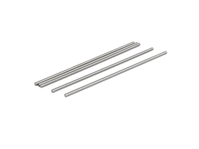 5mm Dia 200mm Length HSS Round Shaft Rod Bar Lathe Tools Gray 5pcs