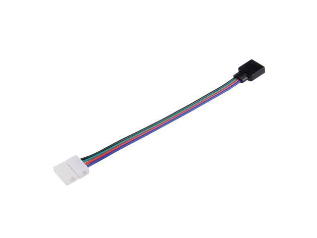 Unique Bargains 2pcs LED 3528/5050 RGB Connector 4 Pin Conductor Strip to Female Jumper
