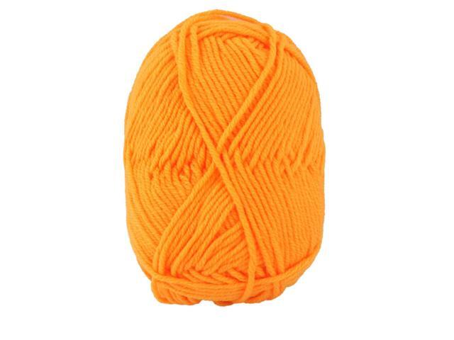Lady DIY Craft Crochet Winter Socks Weaving Knitting Yarn Cord String Orange 25g
