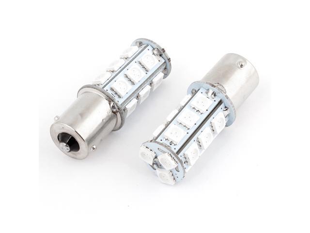 2Pcs BA15S 1156 Lamp Base Red 18 5050 SMD LED Turn Signal Light Bulb