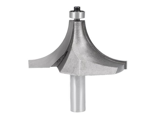 Router Bit 1/2 Shank 2-1/4 inch Cutting Dia Round Over Corner 2 Flutes Tungsten Steel for Woodworking Milling Cutter Tool