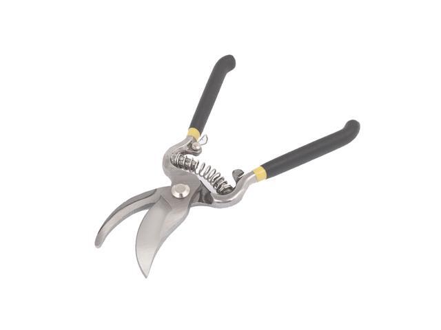 Plastic Coated Handle Spring Loaded Locking Pruning Scissor Garden Shear 8 Long