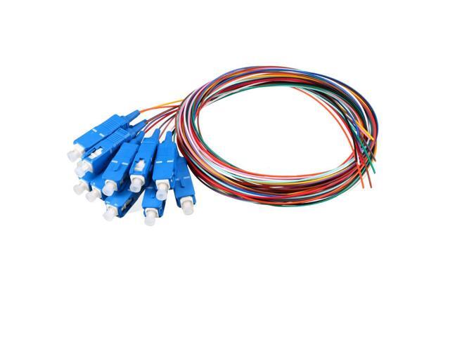 Fiber Cable15 Meters 5Ft SC/UPC Duplex 9/125 Single-mode 12 Core Fiber Optic Cable Jumper Optical Patch Cord