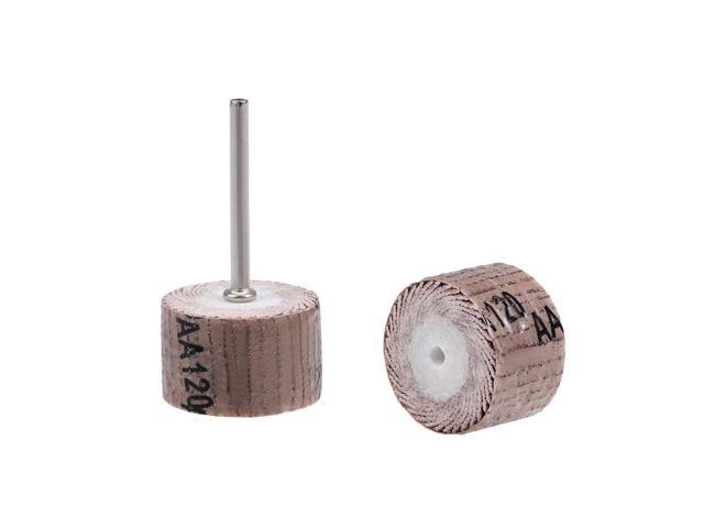 8 Pcs 20x16mm Flap Wheel 120 Grits Abrasive Grinding Head with 1/8' Shank for Rotary Tool