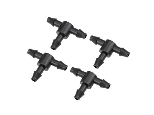 Barb Drip Tee Pipe Connector 4/7mm Hose Fitting 3 Way for Garden Agricultural Irrigation System Plastic 25pcs