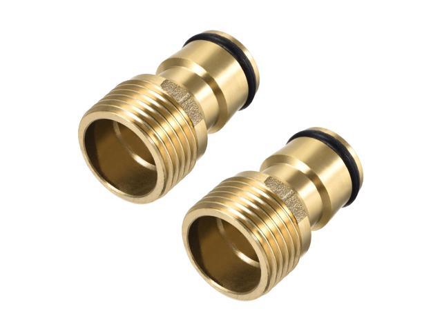 Brass Faucet Tap Quick Connector G1/2 Male Thread Hose Pipe Socket Adapter Fitting for Garden Irrigation System 2pcs