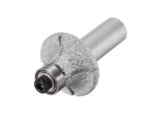 Diamond Router Bit R8 Brazed Profile Wheel 1/2-inch Shank with Bearing for Stone Granite Marble