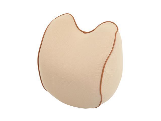 Car Seat Neck Head Rest Pillow Balanced Softness Memory Foam Cushion Pad Beige