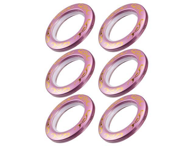 Curtain Grommets Plastic 3 Inch Inner Dia Drapery Eyelet Rings Purple 6 Pcs