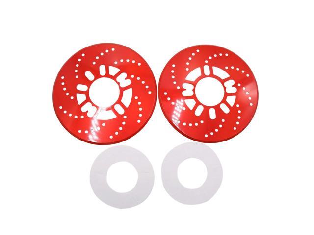 2Pcs Red Metal Vehcile Car Wheel Disc Brake Racing Cover Decoration