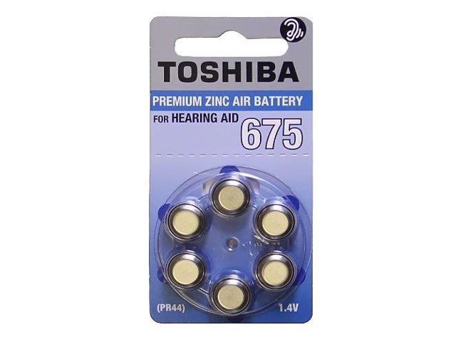 UPC 043297011533 product image for Toshiba Size 675 No Mercury Zinc Air Hearing Aid Batteries - 6 batteries | upcitemdb.com