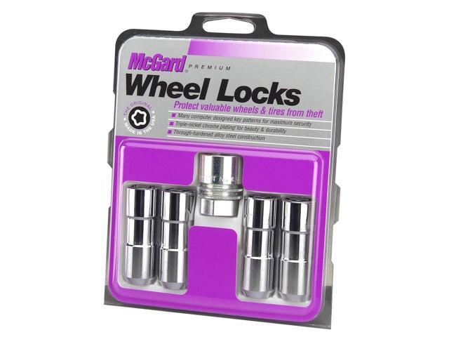MCGARD Chrome 9/16-18 in Thread Cone Seat Premium Wheel Lock 4 pc P/N 24134