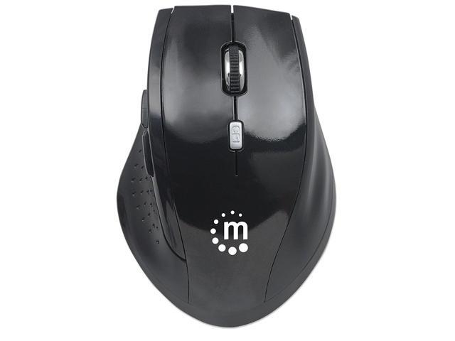 MANHATTAN 179386 Curve Wireless Optical Mouse (Black)