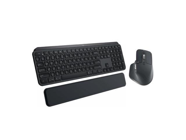 Logitech MX Keys Wireless Keyboard bundle with Palm Rest and Wireless Mouse