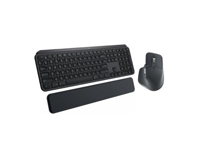 Logitech MX Keys Wireless Keyboard bundle with Palm Rest and Wireless Mouse