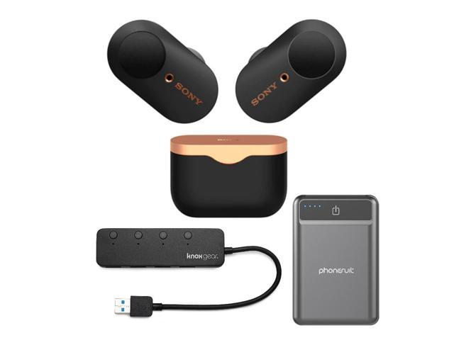Sony WF-1000XM3 True Wireless Noise-Canceling Earbud Headphones (Black) Bundle