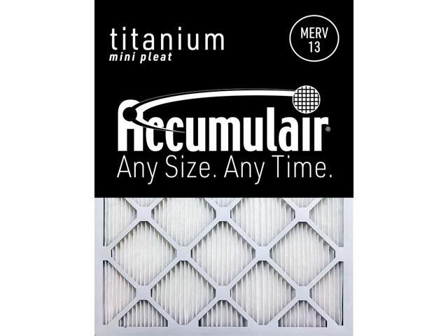 Accumulair Titanium 25x25x1 Allergen Reduction Air Filters (4 Pack)