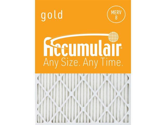 Accumulair Gold 20x25x6 MERV 8 Air Filter (4 Pack)