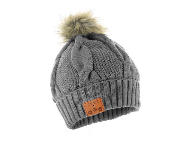 Tenergy Bluetooth Beanie with Pom-Pom Built-in Headset