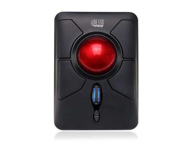 Adesso IMOUSET50 24GHz RF Wireless Wireless Programmable Ambidextrous Ergonomic Trackball Mouse