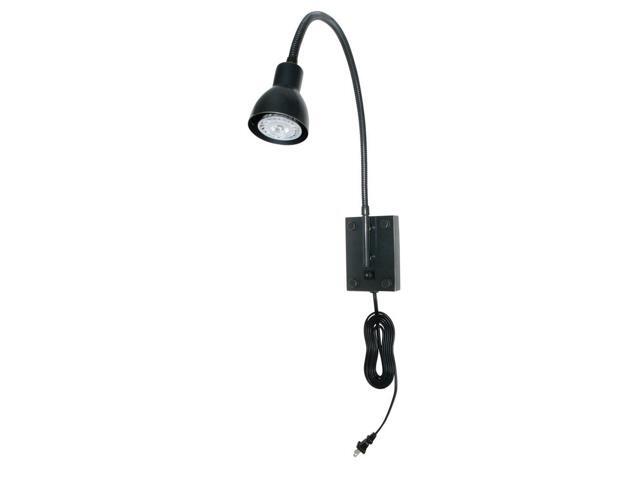 Cal Lighting BO-119-DB 120V 3W 4000K LED Gooseneck Sconce with No Shades Dark Bronze Finish