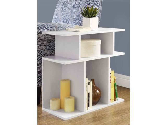 Monarch Specialties White Accent Side Table I 2475