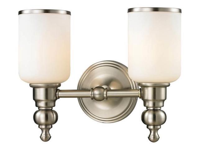 Elk Lighting Bristol Collection 2 Light Bath In Brushed Nickel - 11581/2 - LED