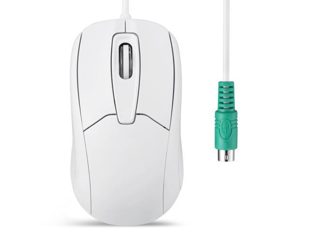 Perixx PERIMICE-209WP Wired PS2 Optical Mouse - 59ft Cable - 1000 DPI - White