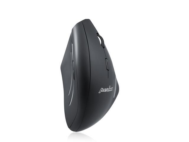 Perixx PERIMICE-608 Wireless 5 Button Programmable Vertical Ergonomic Mouse - 800/1200/1600 dpi - 24G - Natural Ergonomic Optical Vertical Right