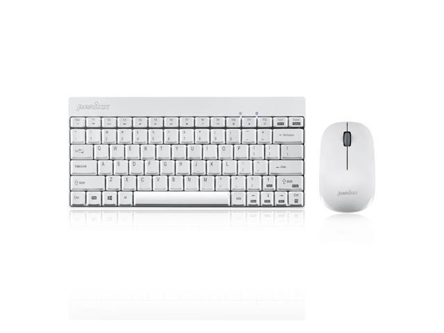 Perixx PERIDUO-712 Wireless Mini Keyboard and Mouse Set Portable Compact Size 13 Multimedia Hot Keys Keyboard and 1000 DPI Optical Mouse Combo