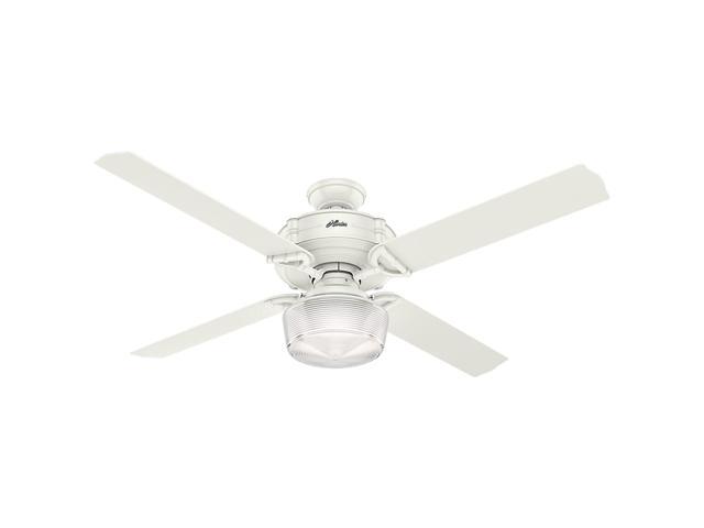 Hunter 54176 Brunswick 60 Ceiling Fan With Light Fresh White Works Ale Newegg Com