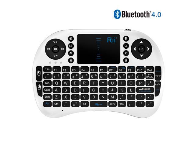 Rii i8 Bluetooth Mini Wireless Keyboard With Touchpad (White)