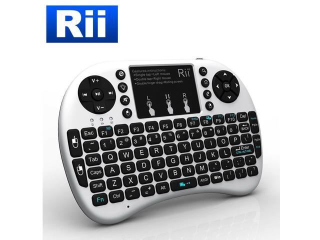 Rii i8+ Mini Wireless Keyboard for PS4 Xbox 360 Kodi Raspberry PI Android TV Box (White)