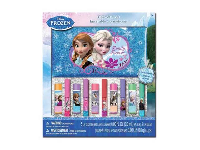 Disney Frozen Lip Balm and Lip Gloss with Cosmetic Bag in Window Box